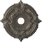 Ekena Millwork Attica PVC Medallion (Canopies up to 6 3/4"), 19"OD x 3 1/2"ID x 1"P, Metallic Weathered Steel CMP19ATDST - alternate 1